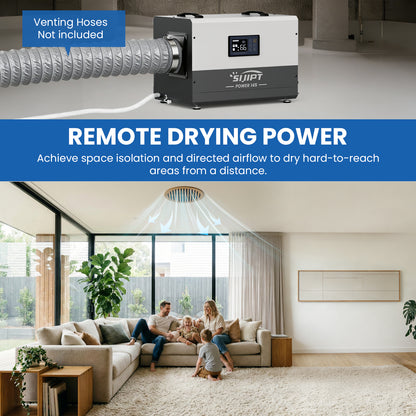 Sijipt 145-pint
commercial dehumidifier with pump and swivel caster front view