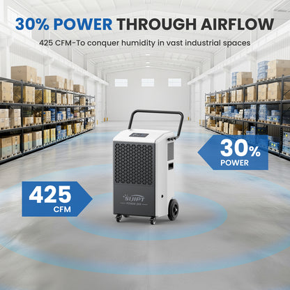Sijipt 260-pint
commercial flood restoration dehumidifier with pump front view