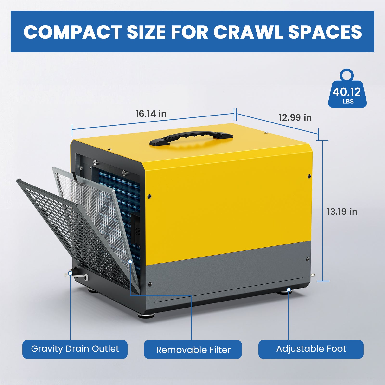 Sijipt Yellow Crawl Space Dehumidifier